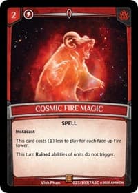 Cosmic Fire Magic - Ascension - Argent Saga TCG card