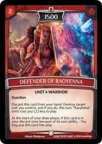 Defender of Raoyenna - Ascension - Argent Saga TCG card