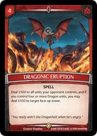 Dragonic Eruption - Ascension - Argent Saga TCG card