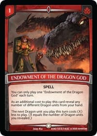 Endowment of the Dragon God - Ascension - Argent Saga TCG card