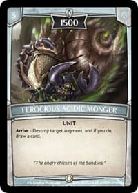 Ferocious Acidic Monger - Ascension - Argent Saga TCG card