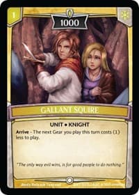Gallant Squire - Ascension - Argent Saga TCG card
