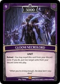 Gloom Necrolord - Ascension - Argent Saga TCG card