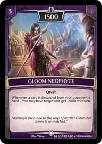 Gloom Neophyte - Ascension - Argent Saga TCG card