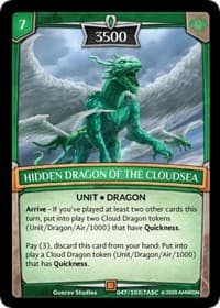 Hidden Dragon of the Cloudsea - Ascension - Argent Saga TCG card