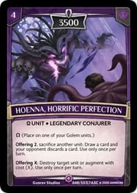 Hoenna, Horrific Perfection - Ascension - Argent Saga TCG card