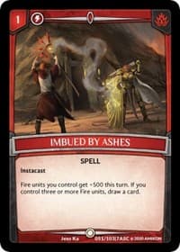 Imbued by Ashes - Ascension - Argent Saga TCG card