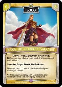 Kara, the Glorious Valkyrie - Ascension - Argent Saga TCG card
