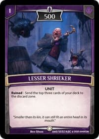 Lesser Shrieker - Ascension - Argent Saga TCG card