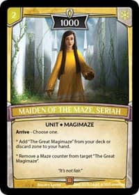 Maiden of the Maze, Seriah - Ascension - Argent Saga TCG card