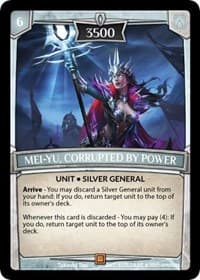 Mei-Yu, Corrupted by Power - Ascension - Argent Saga TCG card