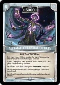 Metaial, Celestial of Ruin - Ascension - Argent Saga TCG card