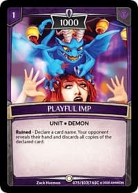 Playful Imp - Ascension - Argent Saga TCG card
