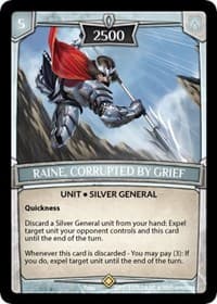 Raine, Corrupted by Grief - Ascension - Argent Saga TCG card