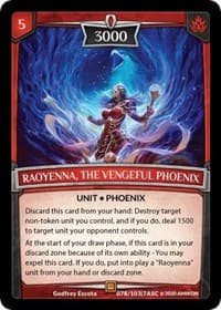 Raoyenna, the Vengeful Phoenix - Ascension - Argent Saga TCG card