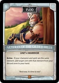 Veteran of the Gilded Hills - Ascension - Argent Saga TCG card