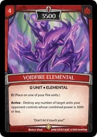 Voidfire Elemental - Ascension - Argent Saga TCG card