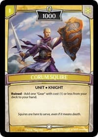 Corum Squire - Ascension - Argent Saga TCG card