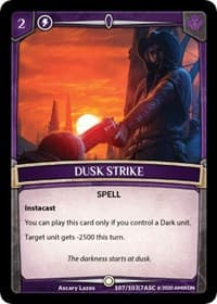 Dusk Strike - Ascension - Argent Saga TCG card