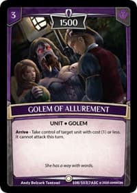 Golem Of Allurement - Ascension - Argent Saga TCG card