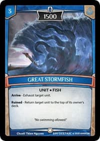 Great Stormfish - Ascension - Argent Saga TCG card