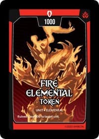 Fire Elemental Token - Ascension - Argent Saga TCG card