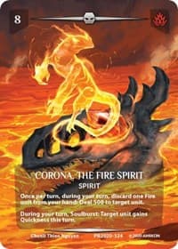 Corona, the Fire Spirit (Serial Numbered) - Argent Saga Promos - Argent Saga TCG card
