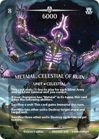 Metaial, Celestial of Ruin (Serial Numbered) - Argent Saga Promos - Argent Saga TCG card
