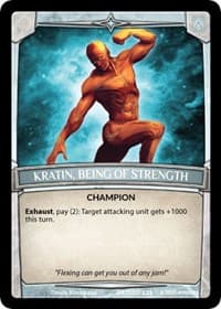 Kratin, Being of Strength - Argent Saga Promos - Argent Saga TCG card