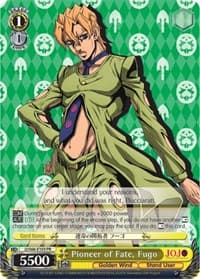 Pioneer of Fate, Fugo - JoJo's Bizarre Adventure: Golden Wind - Weiss Schwarz card