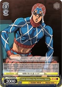Path Within the Darkness, Mista - JoJo's Bizarre Adventure: Golden Wind - Weiss Schwarz card