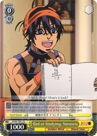 Bad at Studying, Narancia - JoJo's Bizarre Adventure: Golden Wind - Weiss Schwarz card
