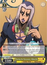 Hazing the Newcomer, Abbacchio - JoJo's Bizarre Adventure: Golden Wind - Weiss Schwarz card