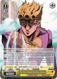 The One Chosen by Fate, Giorno - JoJo's Bizarre Adventure: Golden Wind - Weiss Schwarz card