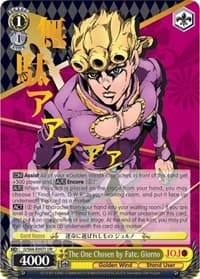 The One Chosen by Fate, Giorno (JJR) (Gold Stamp) - JoJo's Bizarre Adventure: Golden Wind - Weiss Schwarz card