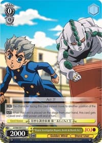 Bizarre Investigation Request, Koichi & Reverb Act 3 - JoJo's Bizarre Adventure: Golden Wind - Weiss Schwarz card