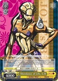 Abundance of Life, G.W - JoJo's Bizarre Adventure: Golden Wind - Weiss Schwarz card