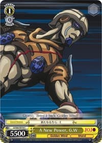 A New Power, G.W - JoJo's Bizarre Adventure: Golden Wind - Weiss Schwarz card