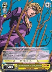 Determination of Life, Giorno - JoJo's Bizarre Adventure: Golden Wind - Weiss Schwarz card