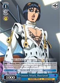 Unseen Attack, Bucciarati - JoJo's Bizarre Adventure: Golden Wind - Weiss Schwarz card