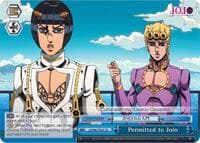 Permitted to Join - JoJo's Bizarre Adventure: Golden Wind - Weiss Schwarz card