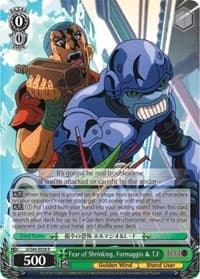 Fear of Shrinking, Formaggio & T.F - JoJo's Bizarre Adventure: Golden Wind - Weiss Schwarz card