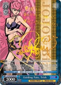 Guiding Fate, Trish (SP) (Gold Signature) - JoJo's Bizarre Adventure: Golden Wind - Weiss Schwarz card