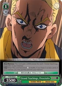 Grand Teachings, Prosciutto - JoJo's Bizarre Adventure: Golden Wind - Weiss Schwarz card