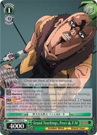 Grand Teachings, Pesci & F.M - JoJo's Bizarre Adventure: Golden Wind - Weiss Schwarz card