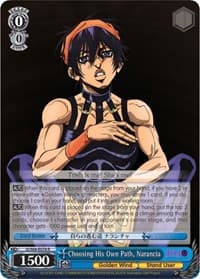 Choosing His Own Path, Narancia - JoJo's Bizarre Adventure: Golden Wind - Weiss Schwarz card