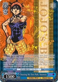 Choosing His Own Path, Narancia (SP) (Gold Signature) - JoJo's Bizarre Adventure: Golden Wind - Weiss Schwarz card