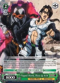 Flipped World, Illuso & M.M - JoJo's Bizarre Adventure: Golden Wind - Weiss Schwarz card