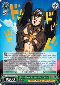 Unavoidable Assassination, Risotto (JJR) (Gold Stamp) - JoJo's Bizarre Adventure: Golden Wind - Weiss Schwarz card