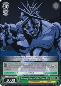 Conception of the Two, Bh - JoJo's Bizarre Adventure: Golden Wind - Weiss Schwarz card